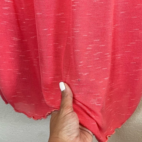 Hard Tail Pink Burnout Oversized Slouchy Short Sleeve T Shirt Top Size Large - Picture 3 of 11